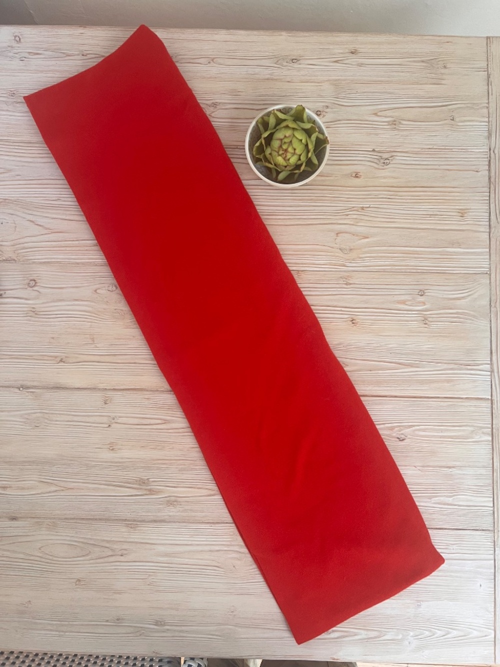 Akris Punto Red Wool Cashmere Infinity Scarf - Picture 3 of 5